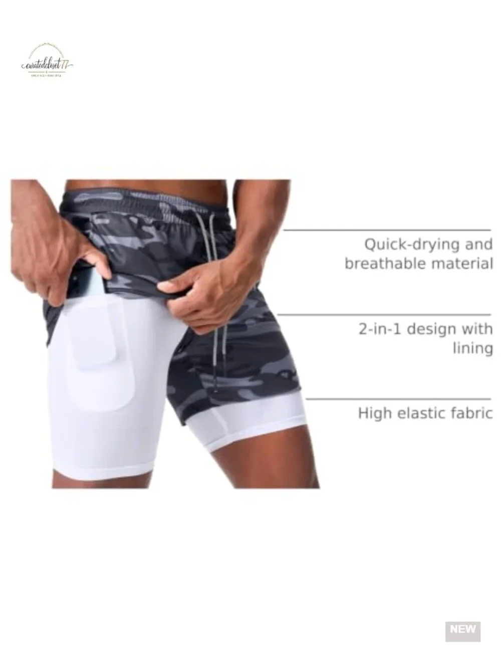Men's 2-in-1 Running Shorts with Liner 7